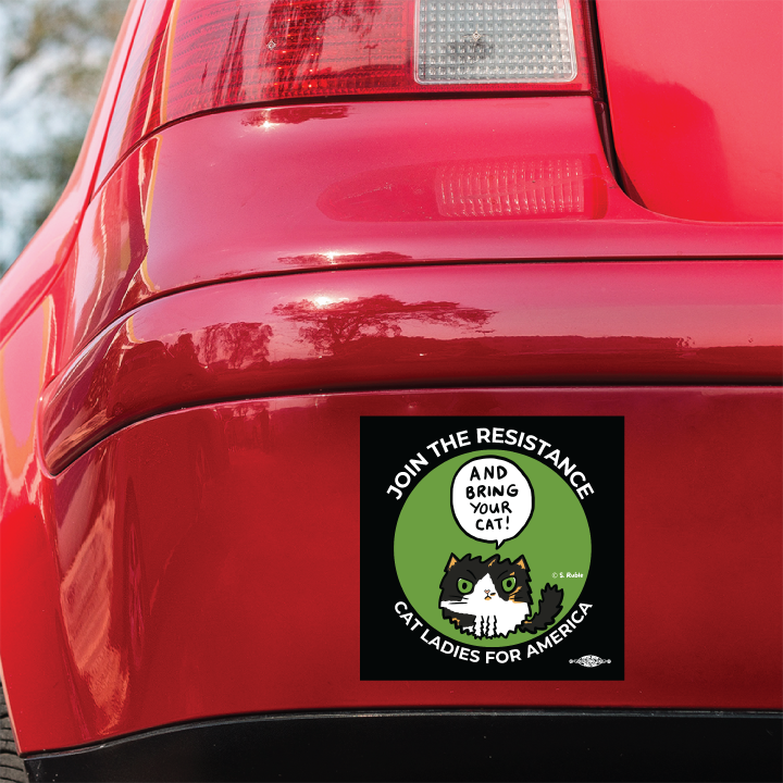 And Bring Your Cat! (4-inch x 4-inch Bumper Magnet)