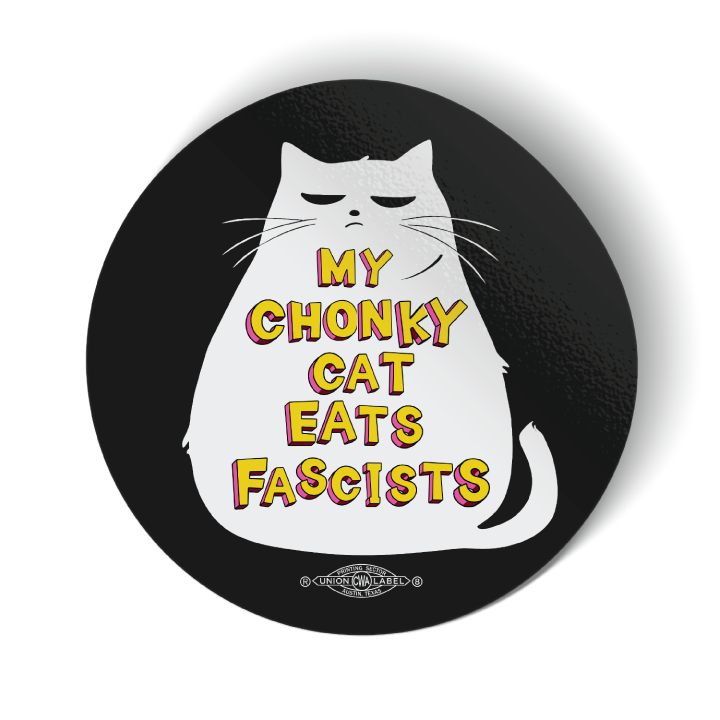My Chonky Cat (3.5" x 3.5" Vinyl Sticker -- Combo Pack of Two!)
