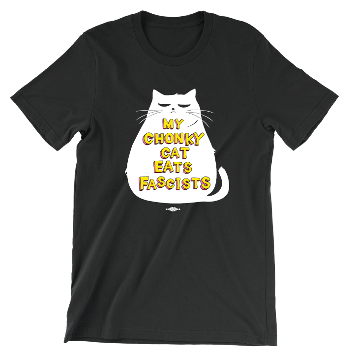 My Chonky Cat (Unisex Black Tee)