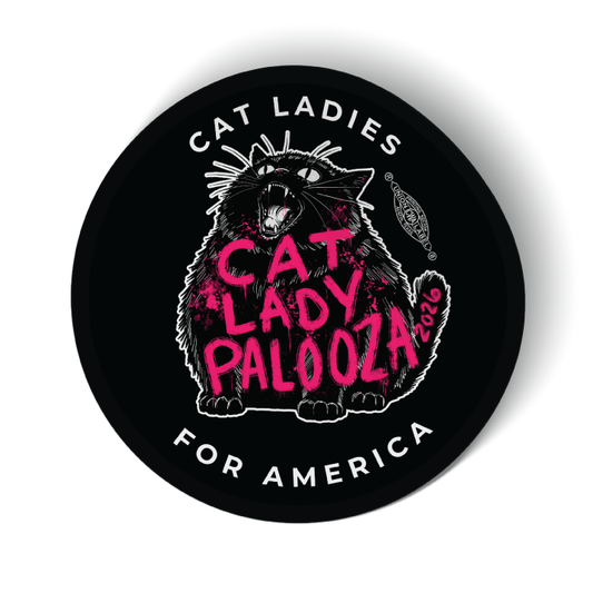 Cat Lady Palooza Set (3.5" x 3.5" Vinyl Sticker -- Combo Pack of Three!)