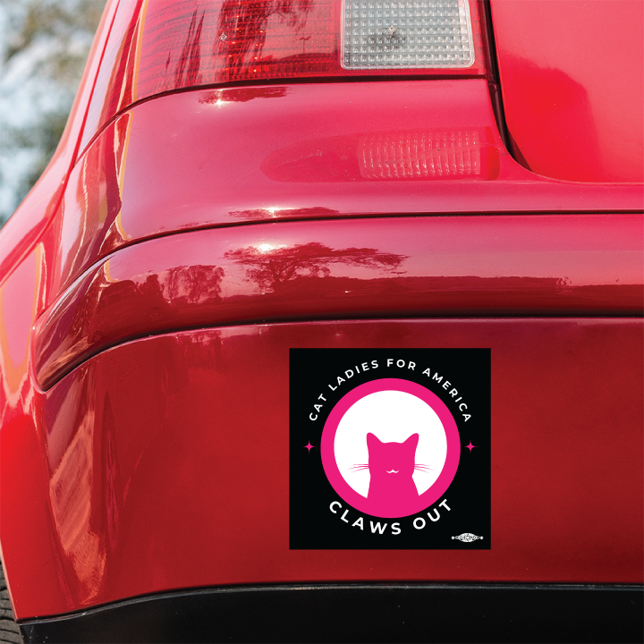 Claws Out (4-inch x 4-inch Bumper Magnet)