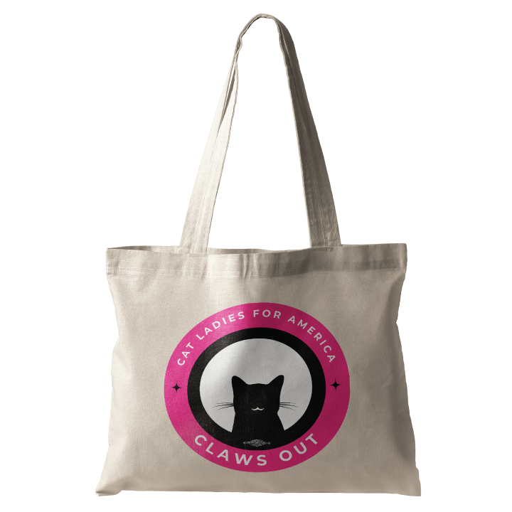 Claws Out (Natural Canvas Tote)