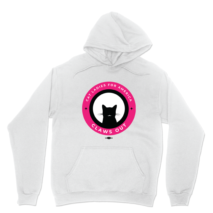 Claws Out (White Pullover Hoodie)