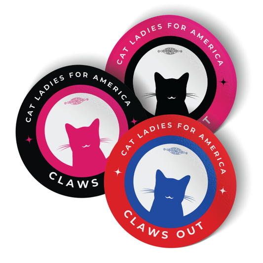 Claws Out (3.5" x 3.5" Vinyl Sticker -- Combo Pack of Three!)