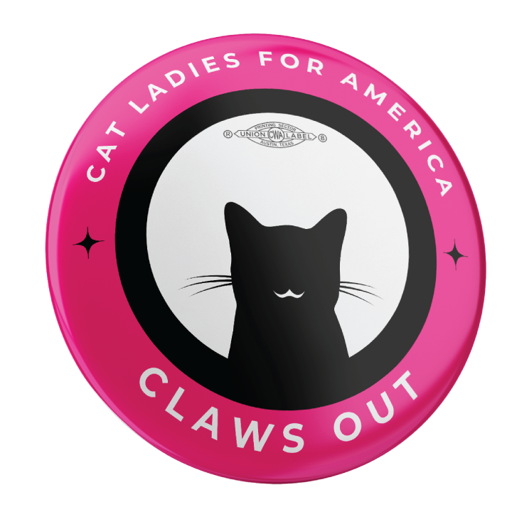 Cat Lady Palooza Set (2.25" Pin-Back Button -- Combo Pack Of Three!)
