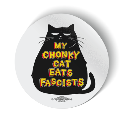 My Chonky Cat (3.5" x 3.5" Vinyl Sticker -- Combo Pack of Two!)