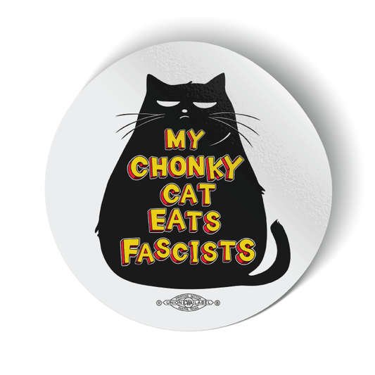 My Chonky Cat (3.5" x 3.5" Vinyl Sticker -- Combo Pack of Two!)