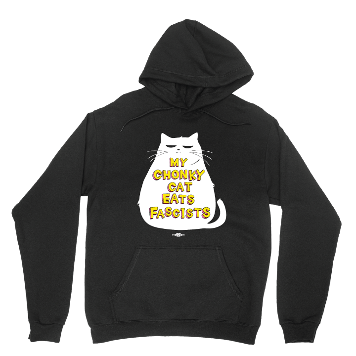 My Chonky Cat (Black Pullover Hoodie)
