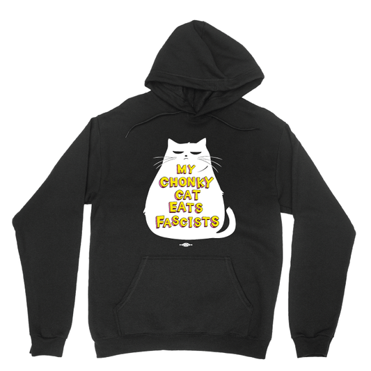 My Chonky Cat (Black Pullover Hoodie)