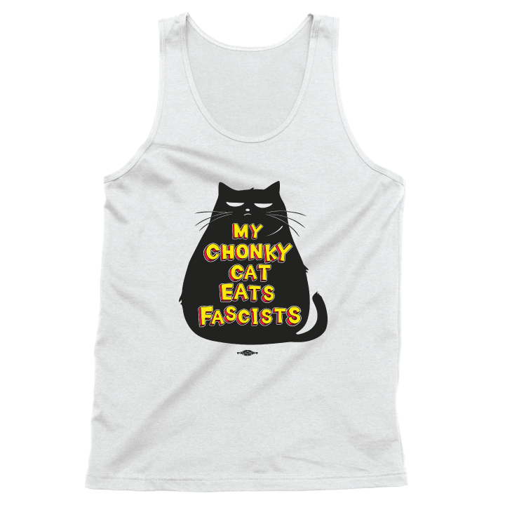 My Chonky Cat (Unisex White Tank)