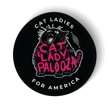 Cat Lady Palooza Set (3.5" x 3.5" Vinyl Sticker -- Combo Pack of Three!)