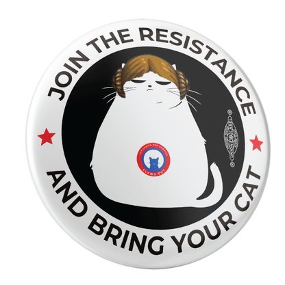 Space Buns Cat (2.25" Pin-Back Button -- Combo Pack Of Two!)